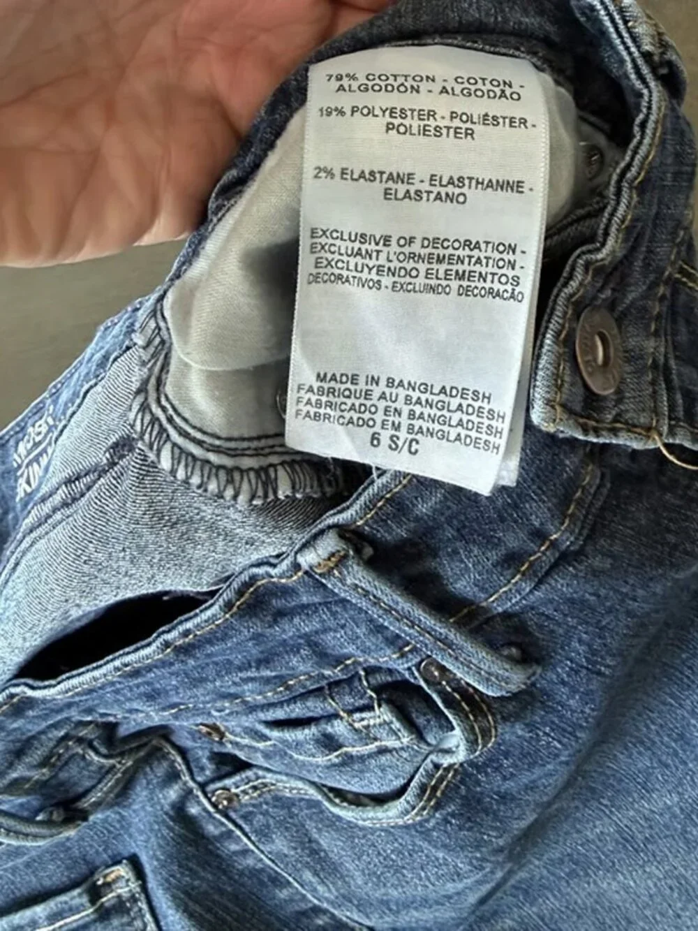 Denizen from Levi's Girls Modern Skinny Jeans Medium Wash Size 6 S/C
